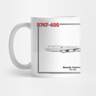 Boeing B747-400 - Garuda Indonesia (Art Print) Mug